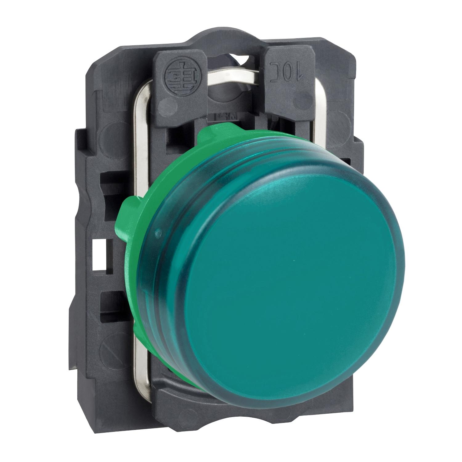 XB5_633_CPMFS17244_1500x1500.jpg چراغ سیگنال پلاستیکی سبز اشنایدر الکتریک با LED داخلی 24 ولت AC و DC - Image 1