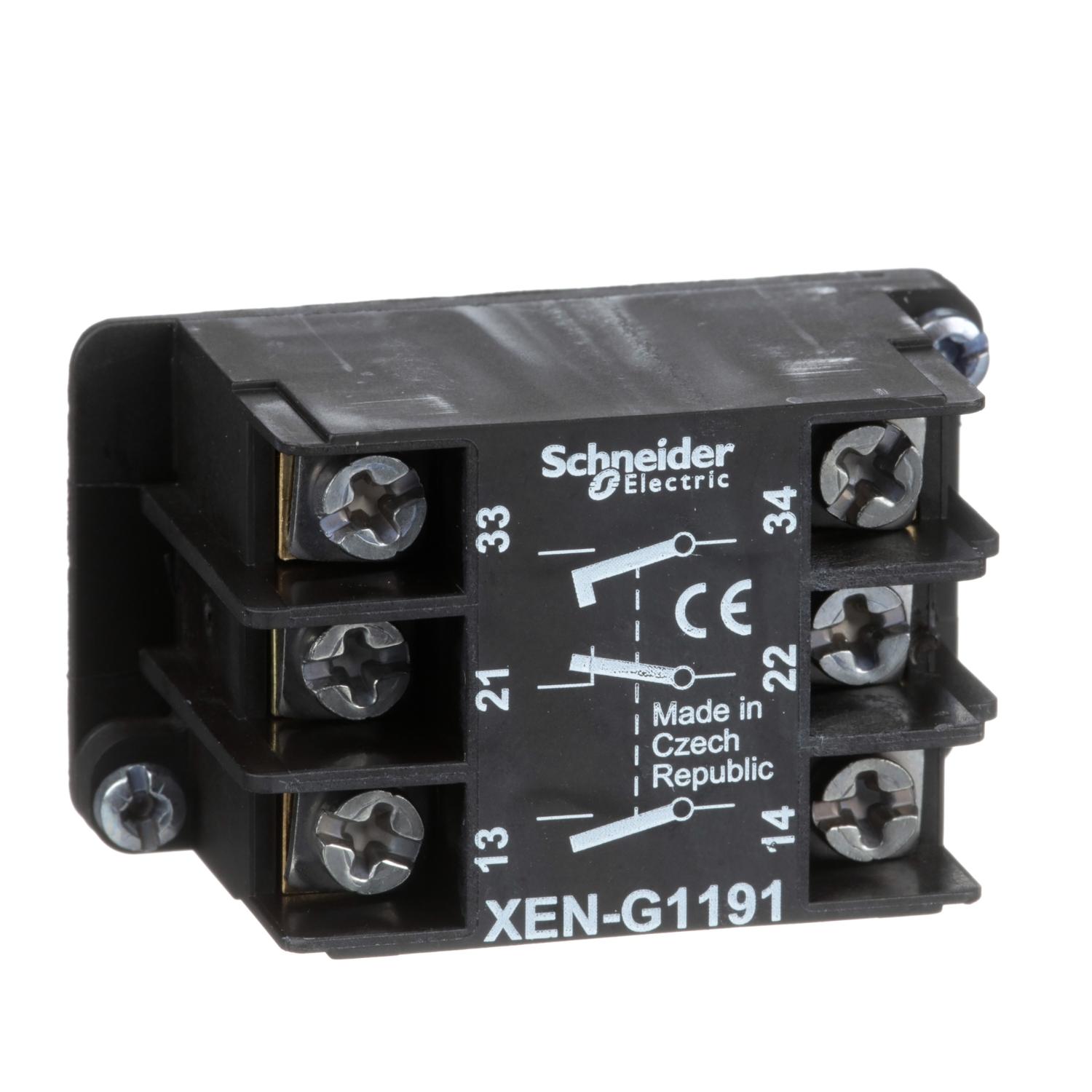 XENG1191_DA19_1500x1500.jpg کنتاکت کمکی 1NC+2NO دو سرعته کلید جرثقیل اشنایدر - Image 1
