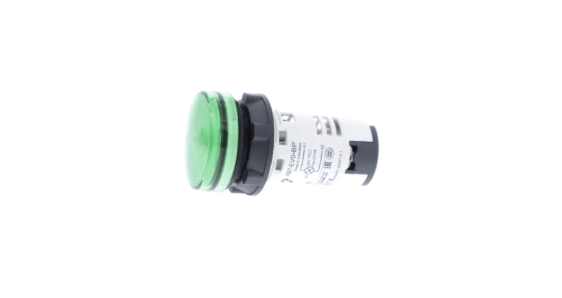indابex.png چراغ سیگنال باکالیت سبز اشنایدر الکتریک با LED داخلی 24 ولت AC و DC - Image 1