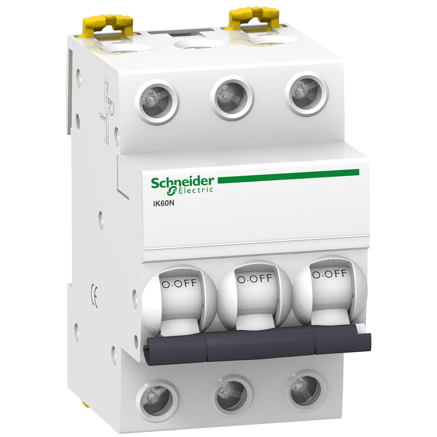 miniature-circuit-breaker-iK60N-3P-6-A-C-curve.jpg کلید مینیاتوری سه پل 20 آمپر اشنایدر الکتریک - Image 1