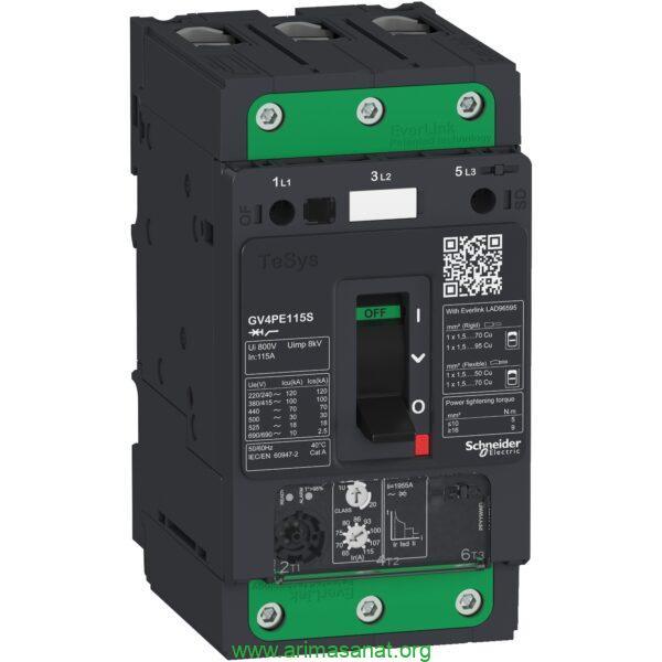 کلید حرارتی مغناطیسی سری GV4 اشنایدر GV4PE25B