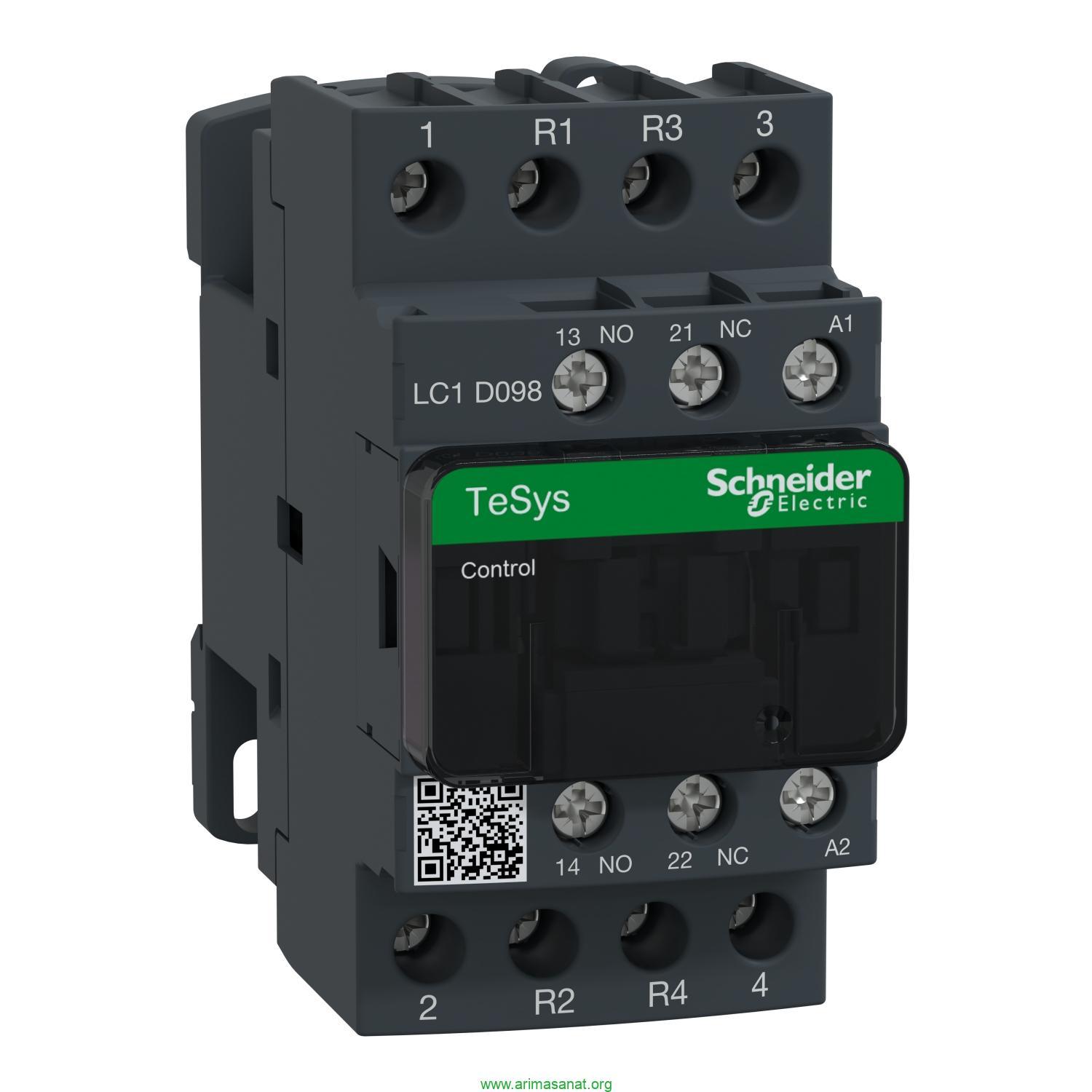 کنتاکتور اشنایدر 20 آمپر LC1D098M7 کنتاکتور اشنایدر 20 آمپر LC1D098M7